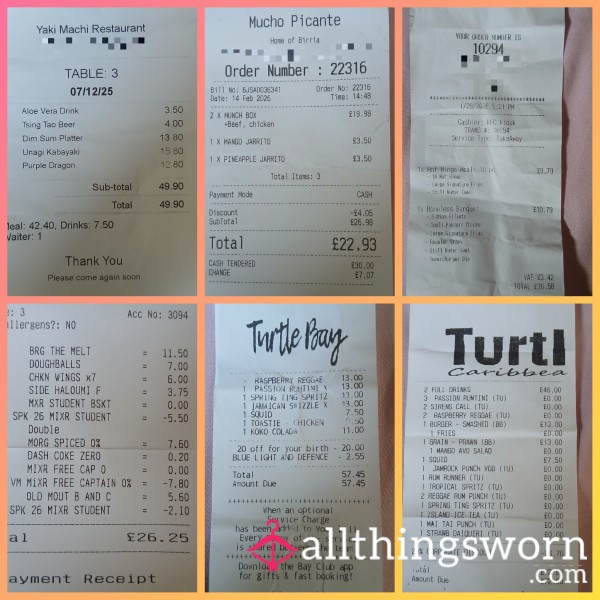 Meals Out Reimbursement