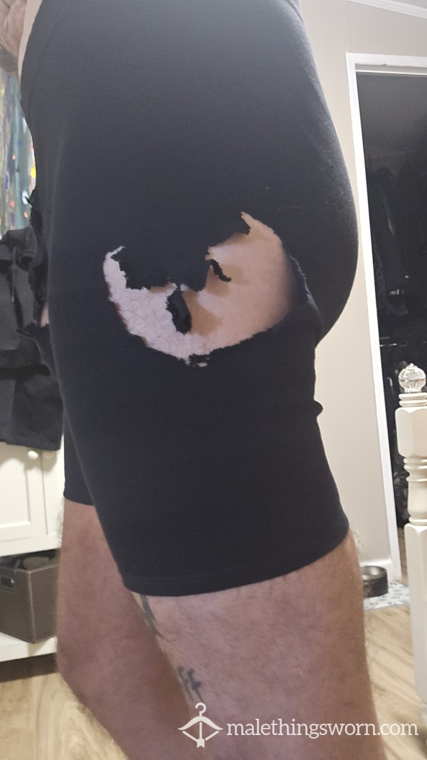 Medium Black Hanes Boxer Briefs