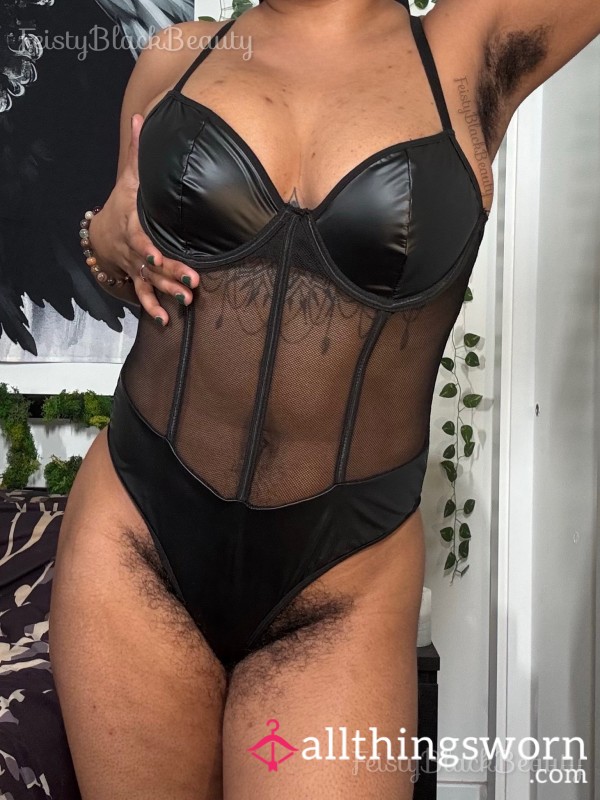 Medium Black Teddy (Hairy, Hairy Girl, Hairy Woman, Hairy Bush, Hairy A**, Ebony, Ebony Goddess, Natural, Slim Thick)