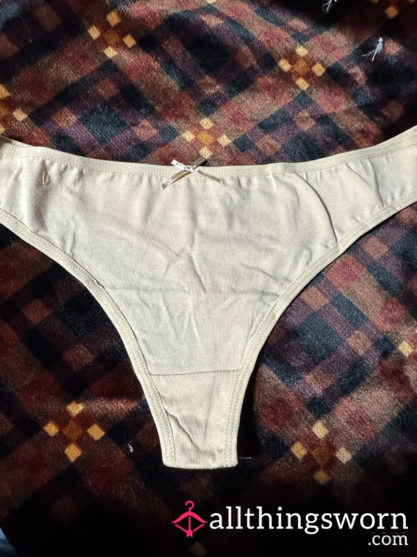 Medium Cotton Tan Thong