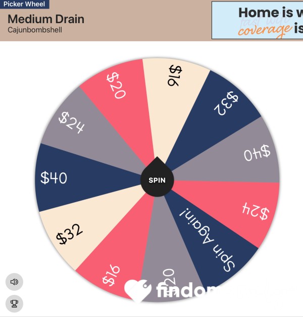 💸MEDIUM Drain Wheel