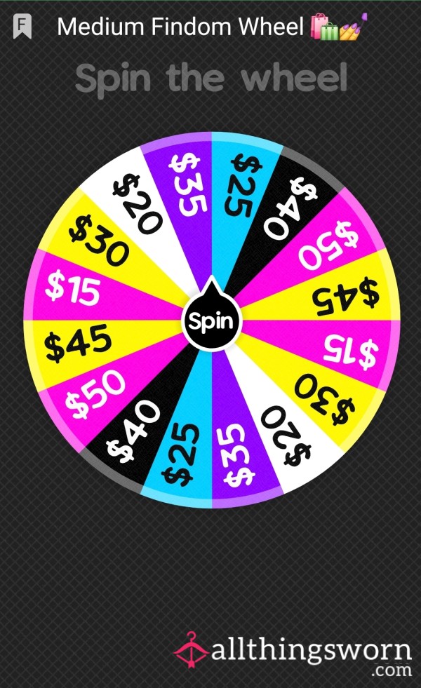 Medium Findom Wheel🛍💅
