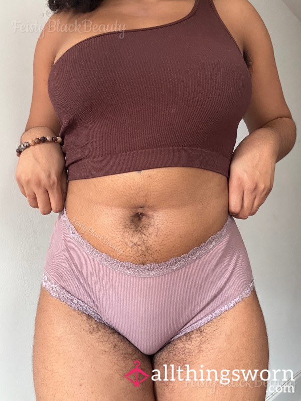 Medium Mauve Cotton Briefs (Ebony, Black, Ebony Bush, Panties, Hairy Ebony Pu**y, Hairy, Hairy A**, Strong Scent, Add Ons, Masturbation, Cotton, Briefs, Bush, Black A**)
