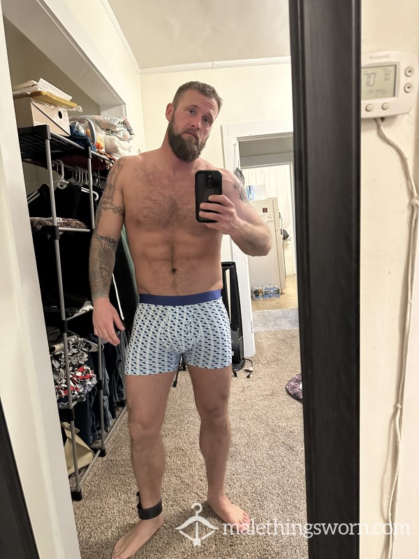 Medium Men’s Underwear Blue Checkered