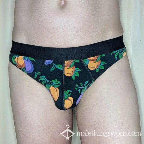 Medium Peach And Eggplant MeUndies Thong