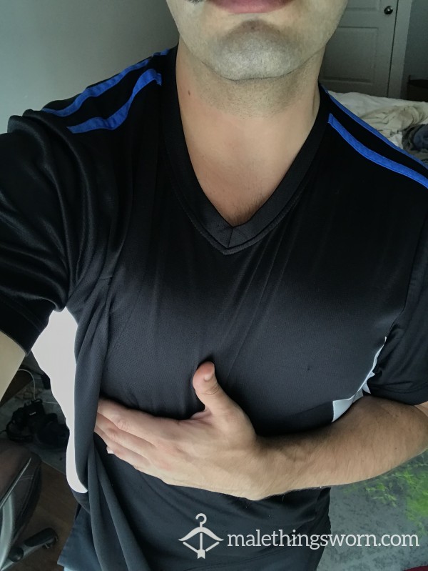 Mens 2 Week Old Gym Shirt. Strong Musks+ BO, Worn With No Deodorant