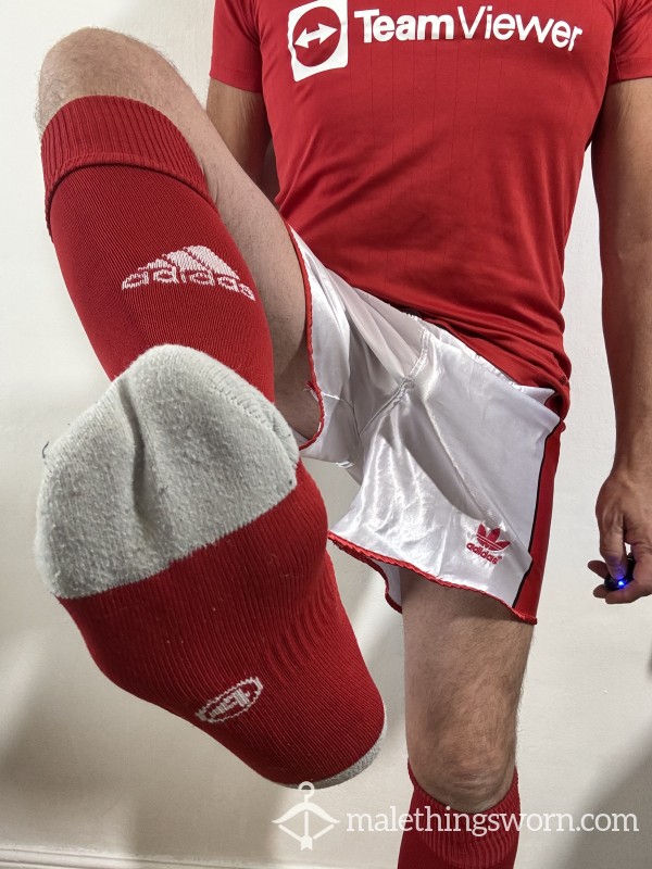 Mens Adidas Socks Red