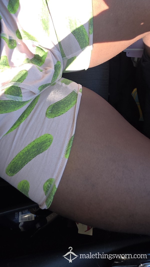 Men's American Eagle Pickle Print Pink Underwear (worn On 8 Hour Drive May Be A Little Smelly)