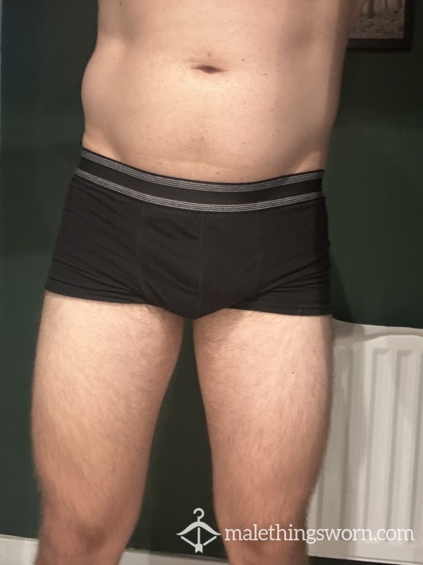 Men’s Black Boxers; All Day Worn