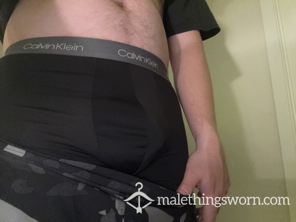 Men’s Black Calvin Klein Briefs. Long Shift In The Sun And Work On A Run After Work!!