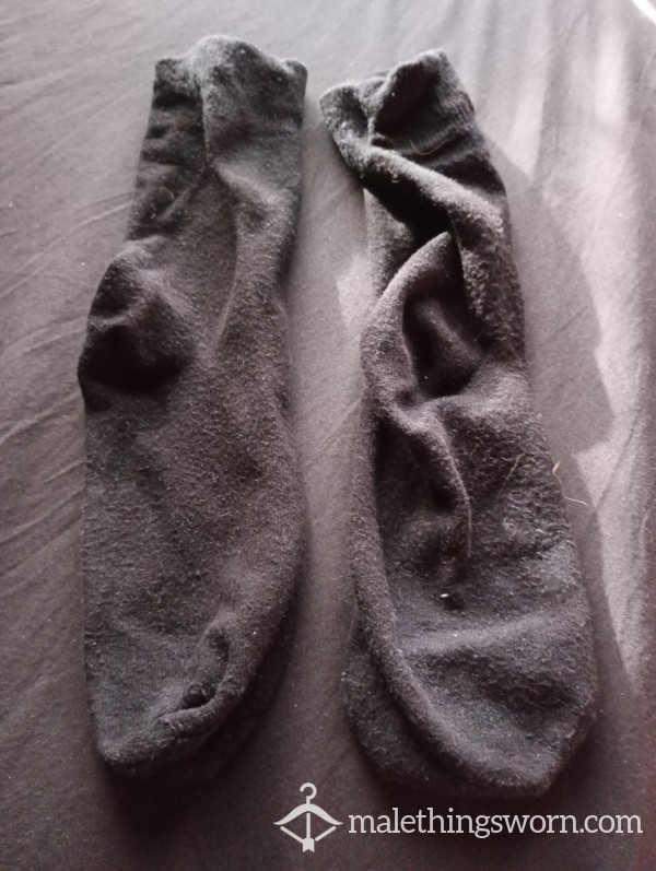 Mens Black Office Socks