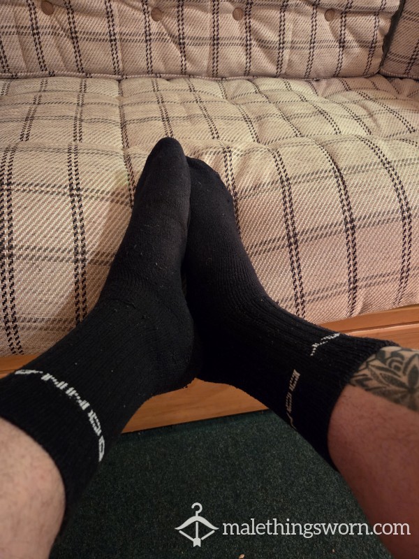 Mens Black Sport Socks