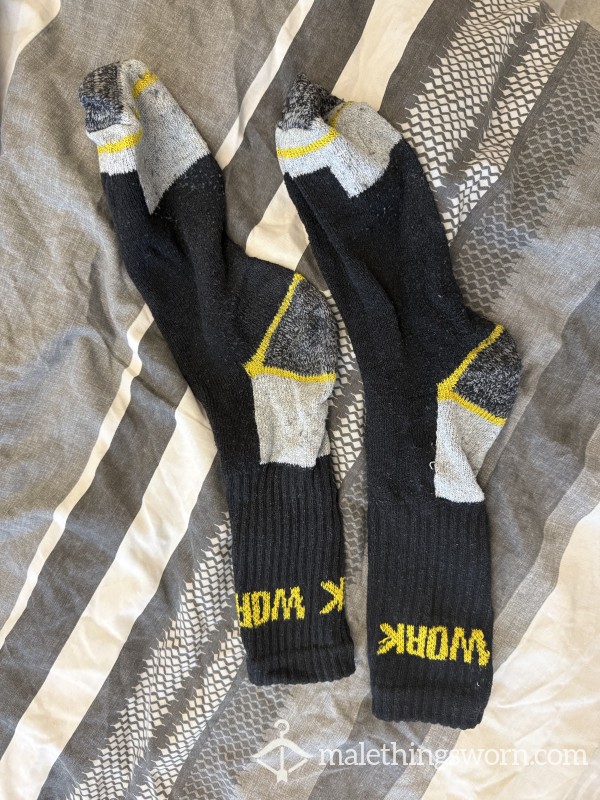 Men’s Black Sweaty Work Socks
