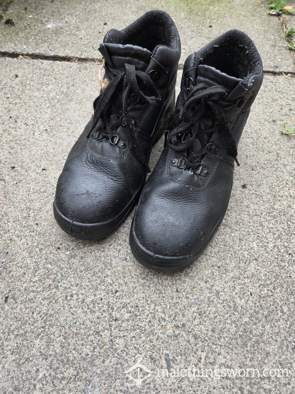 Mens Black Work Boots