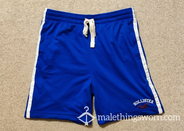 Mens Blue Athletic Hollister Shorts