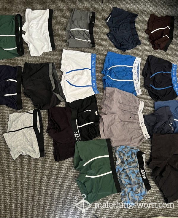 Men’s Boxers Brand New And Some Well Worn