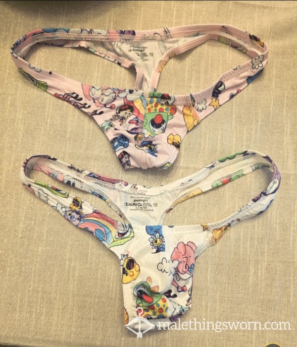 Men's Cartoon Thongs