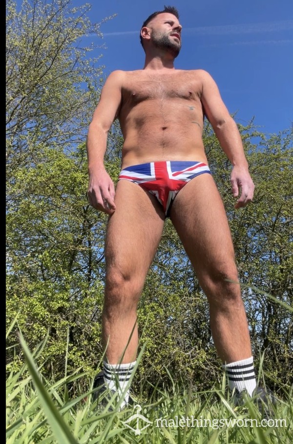 Men’s England Flag Sp**dos Fit 32