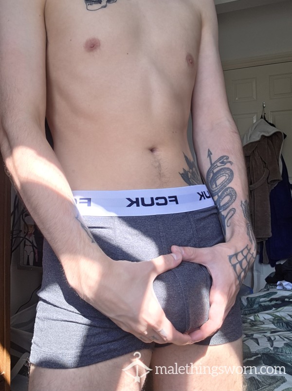 Mens FCUK Used And Unwashed Medium Boxers