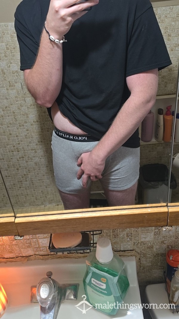 Men's Gray Underwear, Open To Wearing For Cardio Or For 2 Days