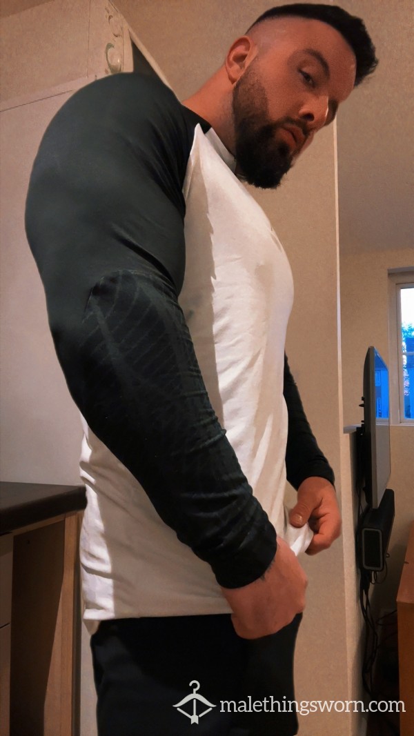 Men’s L Black And White Nike Tracksuit - Gym Worn