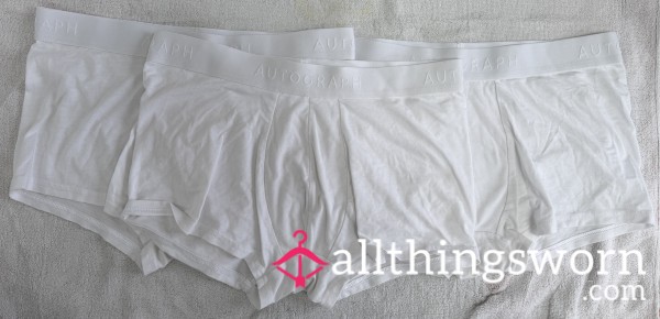 Men’s M&S White Boxers