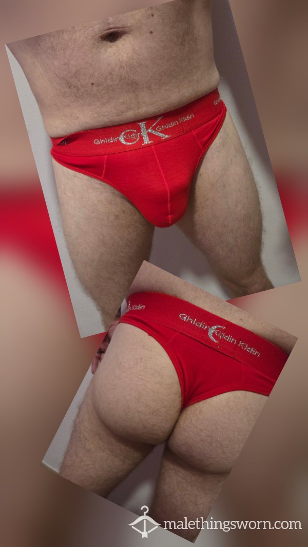 Mens Red Brief Thong