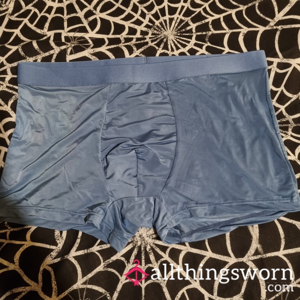 Men’s Soft Boxers • Light, Breathable & Warmly Worn • Blue