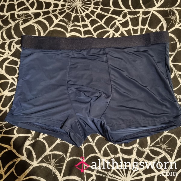 Men’s Soft Boxers • Light, Breathable & Warmly Worn • Dark Blue