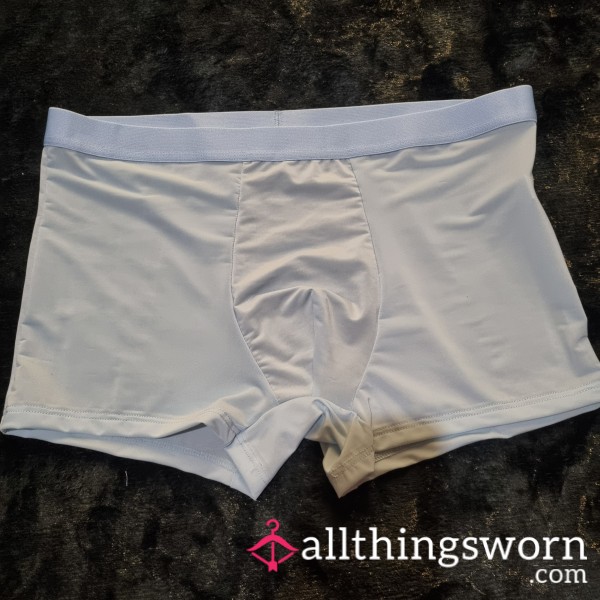 Men’s Soft Boxers • Light, Breathable & Warmly Worn • Light Blue