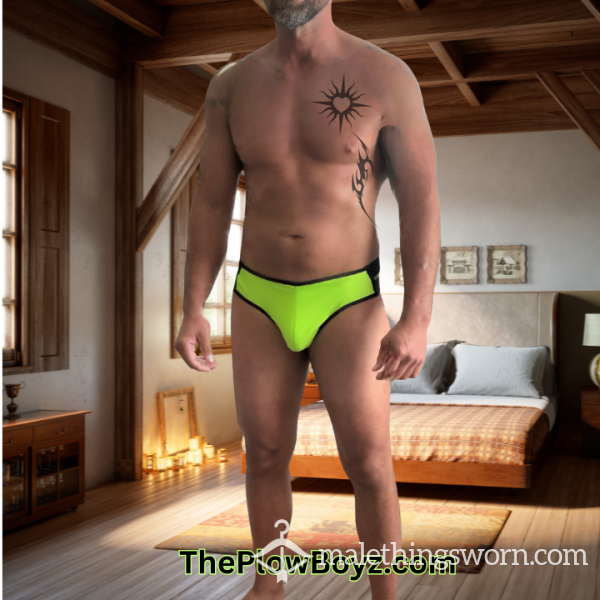 Mens Soft Comfort Knit Underwear Brief-thong Style