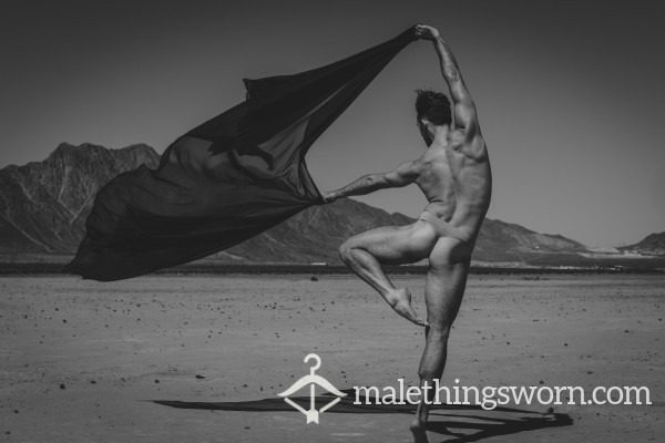 Men's Thong Dance Belt - Nude