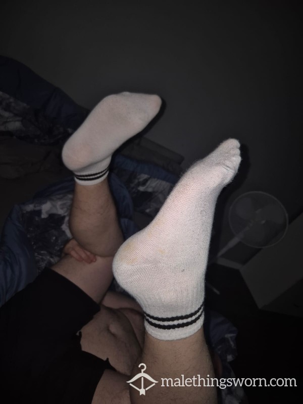 Mens White Sport Socks