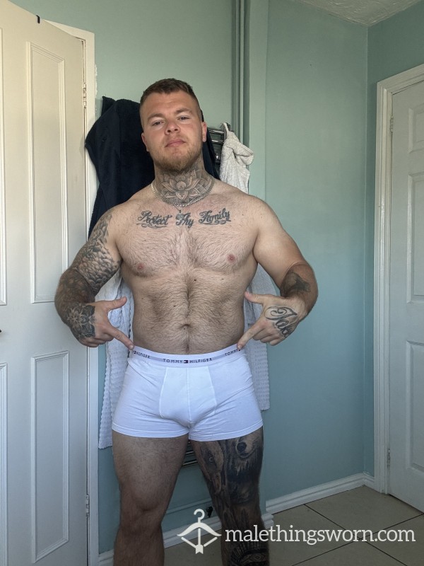 Men’s White Tommy Hilfiger Worn Boxers
