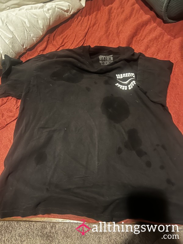 Mens Xl Shirt Covered In Squirt