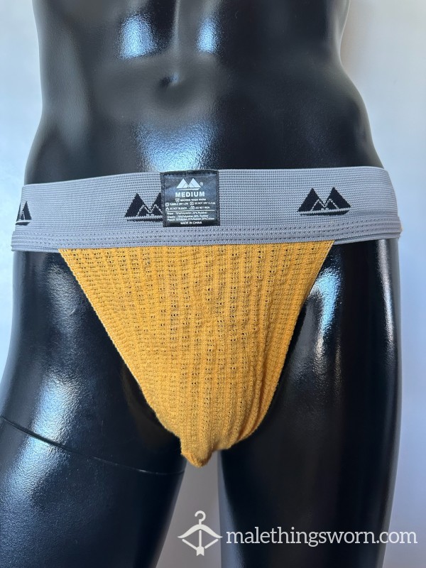 Men’s Yellow C*mmed In Jock Medium