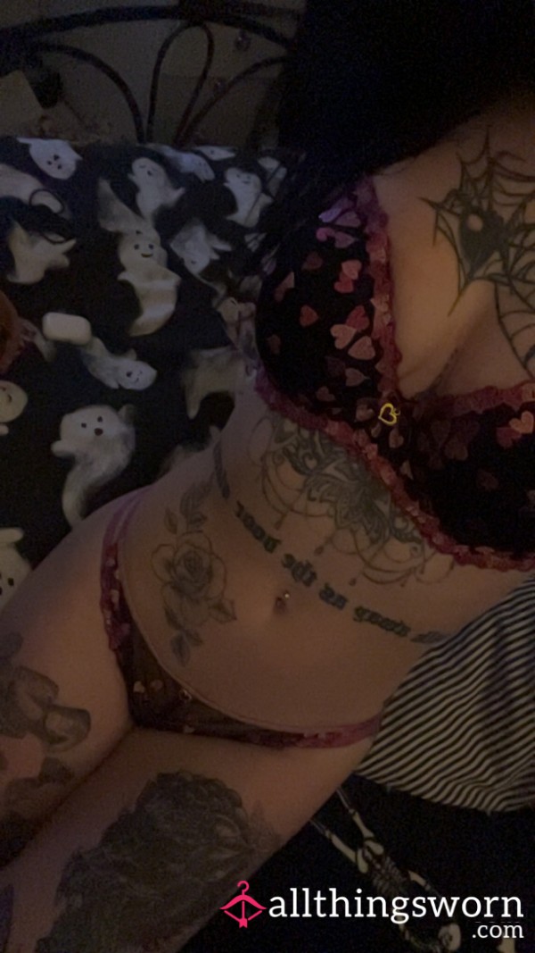 Mesh Hearted Underwear Set❣️
