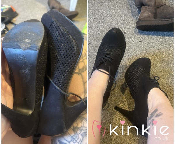 Mesh Stilettos Size 8