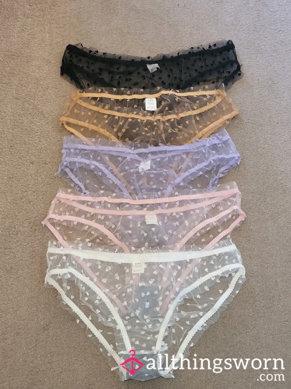 Mesh Loveheart Panties