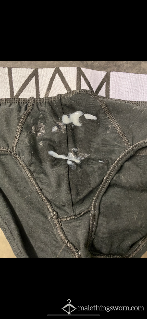 Messed Up Black Briefs *SOLD*
