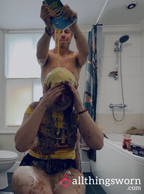Messy Food Sploshing Hairwash WAM