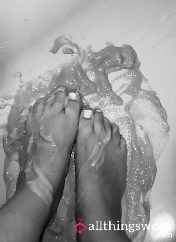 Messy Foot Food Play With Semolina All Over My Feet 👣