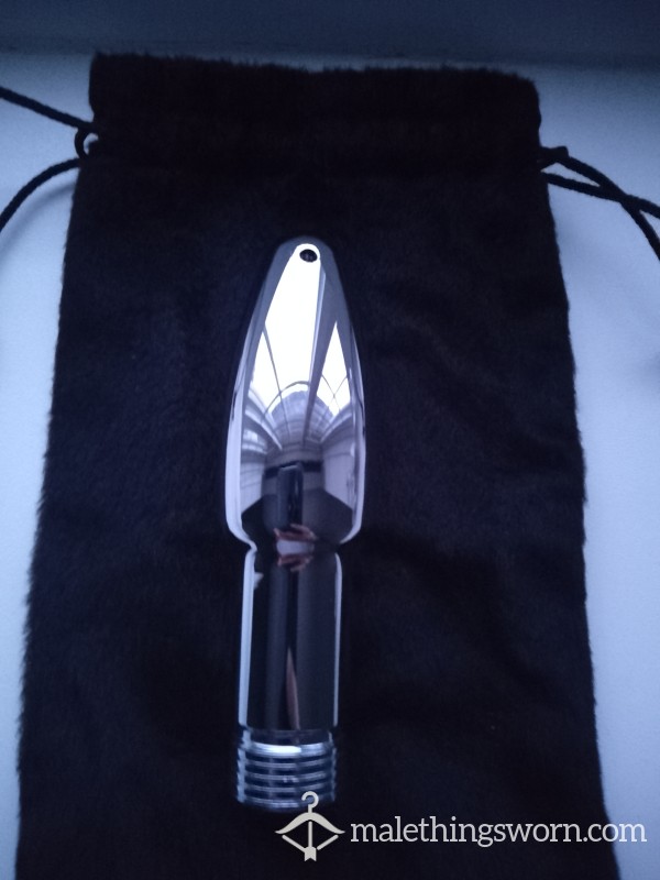 Used Metal A**l Irrigation Attachment – Adult Toy