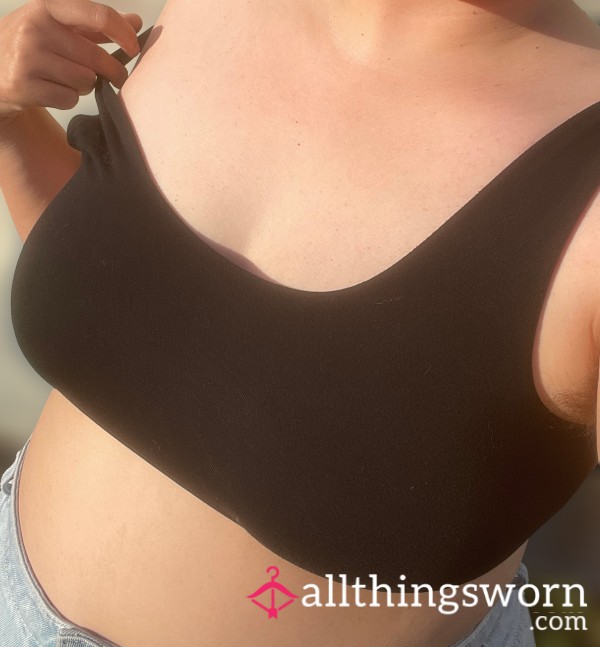 MeUndies Unlined Bralette - Black - XXL - Modal - Worn By Fat Princess