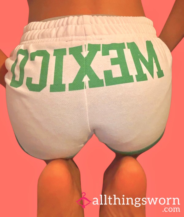 ‘Mexico’ White Sleepwear Pajama Shorts