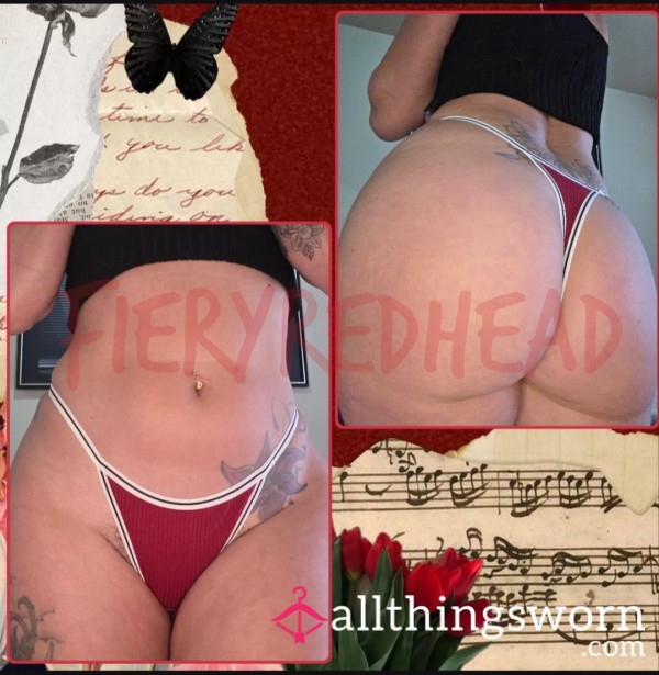 Micro Red Thong