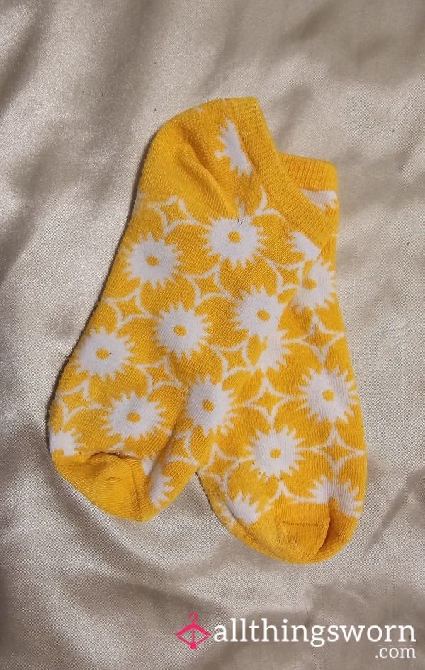 (Micro) Star-burst Socks: Tangelo