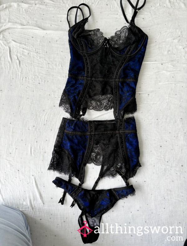 Midnight 3 Piece Temptation Set - Worn & Scented (Ann Summers😻)
