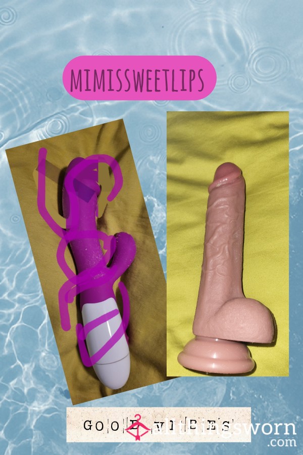 MILF C*m Stained Di**o & Vibrator