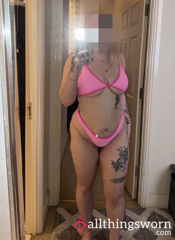 MILF New Pink Bikini Try On Pics🥰